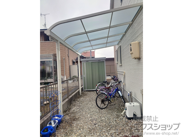 愛知県稲沢市ののテラス屋根 ソラリア R型 テラスタイプ 単体 積雪〜20cm対応 施工例
