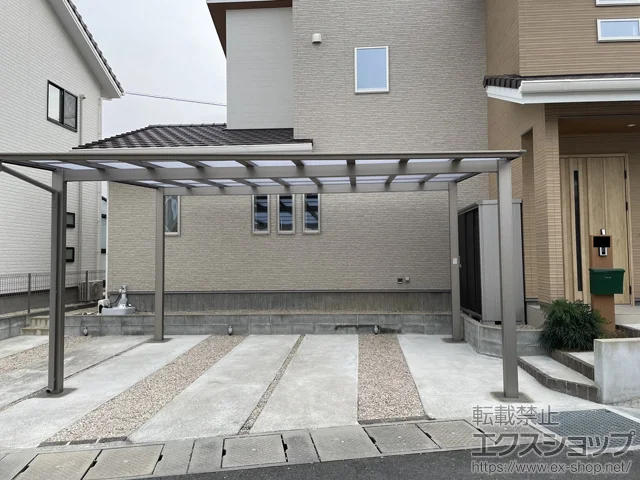 佐賀県鳥栖市のLIXIL(リクシル)カーポート施工例(フーゴF