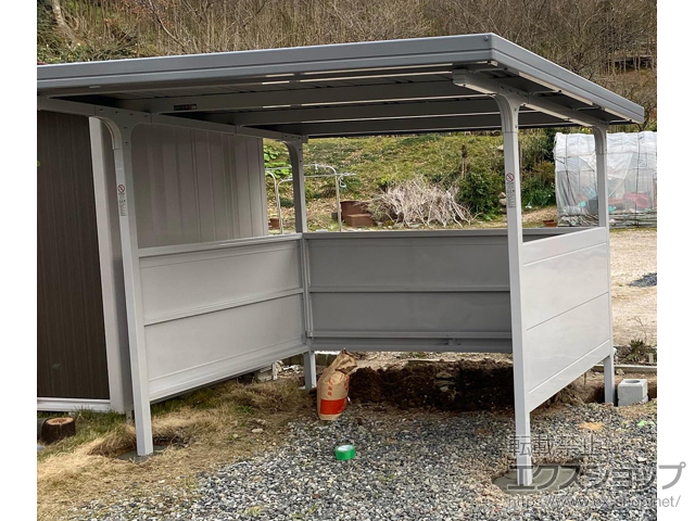 鳥取県東伯郡北栄町ののサイクルポート・駐輪場 イナバ自転車置場 BFタイプ 独立タイプ 一般型 施工例