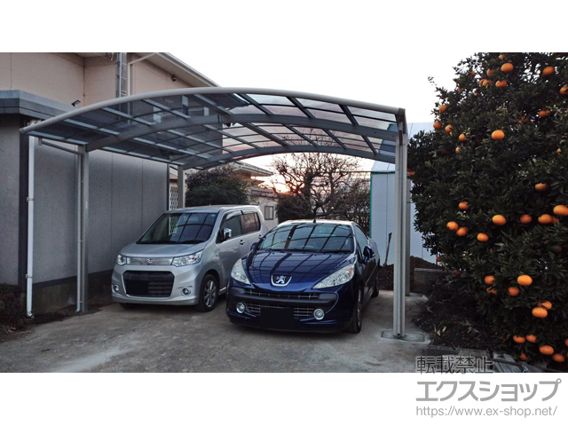 神奈川県海老名市ののカーポート レイナツインポートグラン　積雪〜20cm対応 施工例