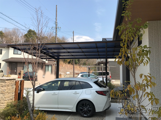 愛知県豊田市ののカーポート エフルージュZ FIRST ハイデザイン 積雪〜25cm対応 施工例