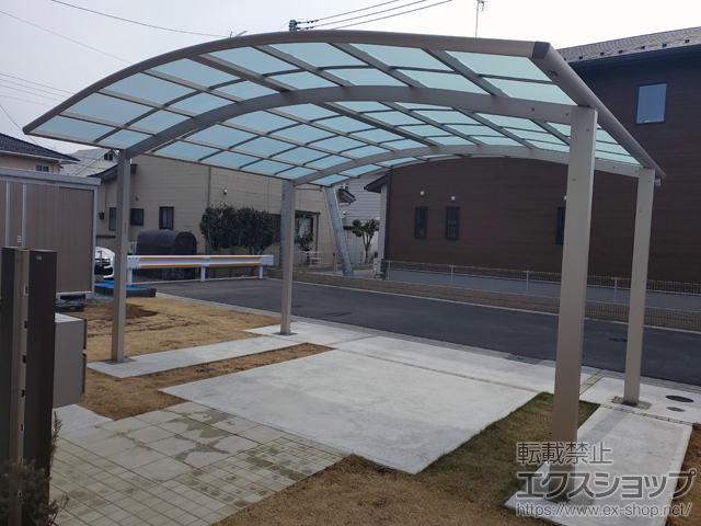 栃木県矢板市ののカーポート レイナツインポートグラン　積雪〜20cm対応 施工例