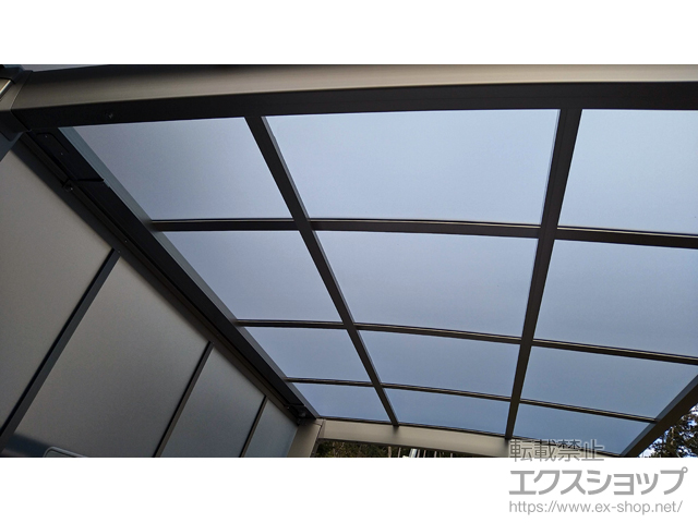 京都府京都市ののサイクルポート・駐輪場 ネスカRミニ (ラウンドスタイル) 積雪〜20cm対応+サイドパネル 施工例