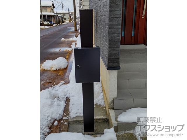 新潟県長岡市のの機能門柱・ポスト シンプレオポストユニット1型 施工例