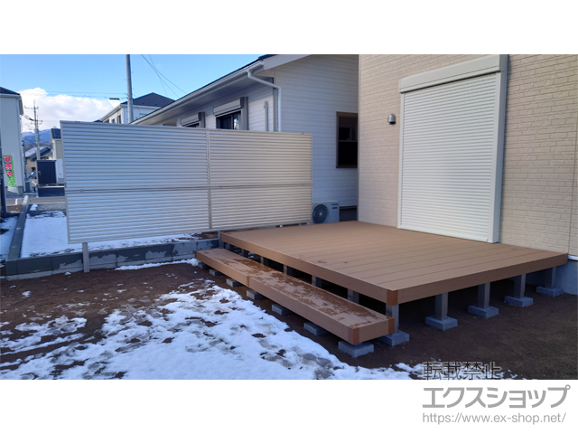 群馬県前橋市ののウッドデッキ リウッドデッキ 200 施工例