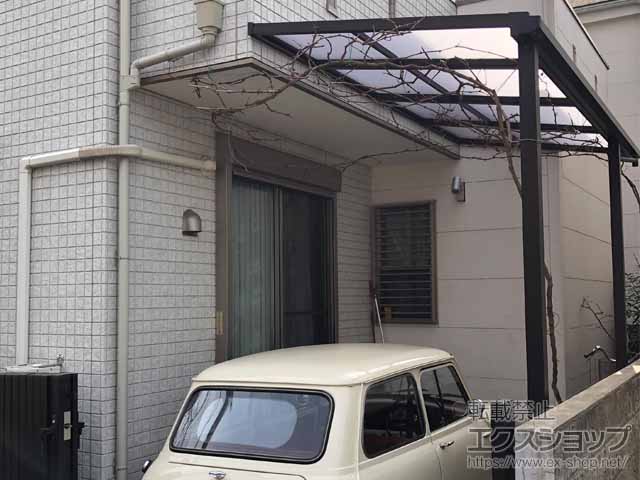 東京都足立区ののテラス屋根 ソラリア F型 テラスタイプ 単体 積雪〜20cm対応 施工例