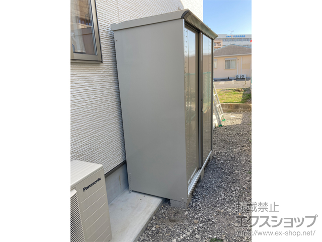 熊本県天草市のの物置・屋外倉庫 グランプレステージジャンプ 1488×750×1900 GP-157A-F-MW 施工例