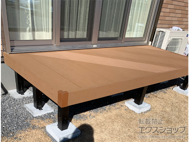 茨城県つくば市ののウッドデッキ リウッドデッキ 200 施工例