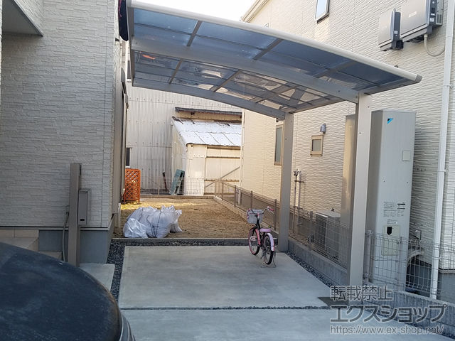 岡山県倉敷市ののカーポート プレシオスポート 積雪〜20cm対応 施工例