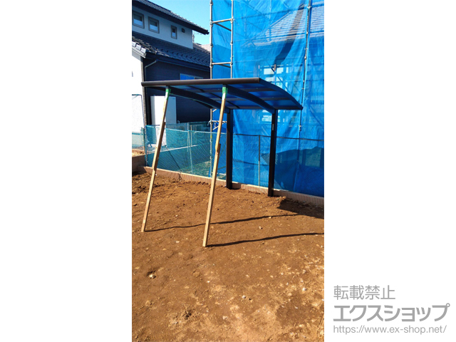 茨城県つくば市ののサイクルポート・駐輪場 プレシオスポート ミニ 積雪〜20cm対応 施工例