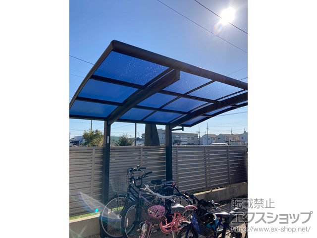 愛知県一宮市ののサイクルポート・駐輪場 プレシオスポート ミニ 積雪〜20cm対応 施工例