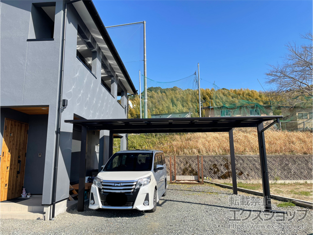 熊本県上益城郡益城町ののカーポート エフルージュ ツイン FIRST 積雪〜20cm対応 施工例