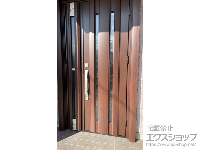 愛知県名古屋市のの玄関ドア ノバリス 断熱K4仕様 A16型 ランマ無 親子ドア *eエントリー DCタイプ（電池式） 施工例