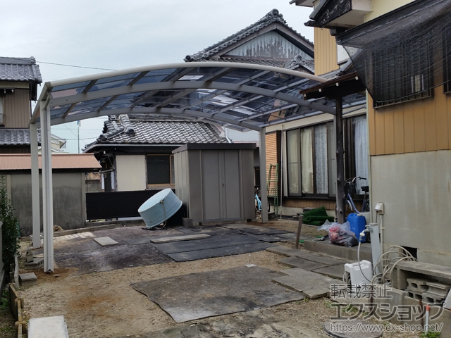 愛知県西尾市ののカーポート レイナツインポートグラン　積雪〜20cm対応 施工例