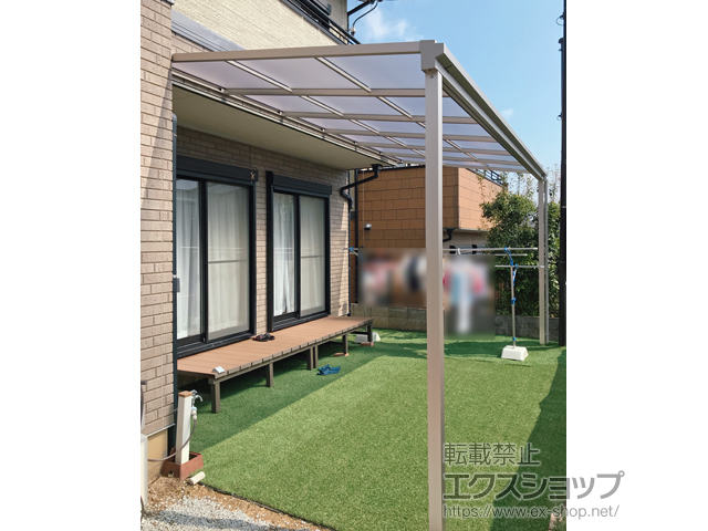 和歌山県橋本市ののテラス屋根 ソラリア F型 テラスタイプ 単体 積雪〜20cm対応 施工例