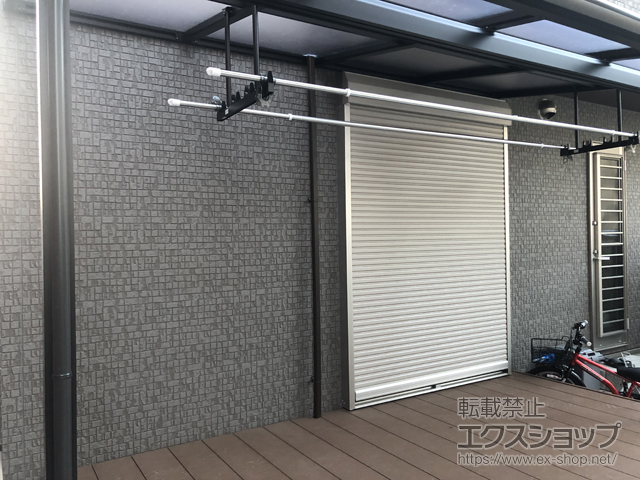 奈良県北葛城郡上牧町ののテラス屋根 プレシオステラスII F型 テラスタイプ 単体 積雪〜20cm対応 施工例