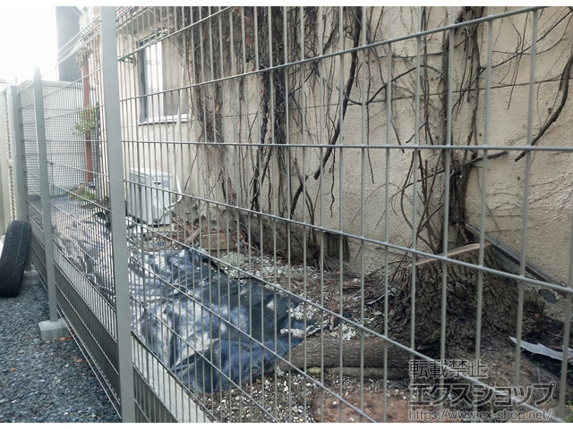 大阪府大阪市ののフェンス・柵 イーネットフェンスA1F型 自由柱タイプ 施工例