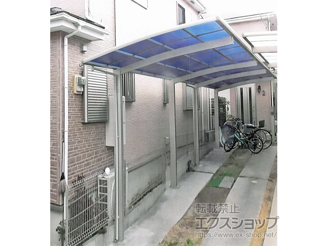 大阪府豊中市ののカーポート プレシオスポート 縦連棟 積雪〜20cm対応 施工例