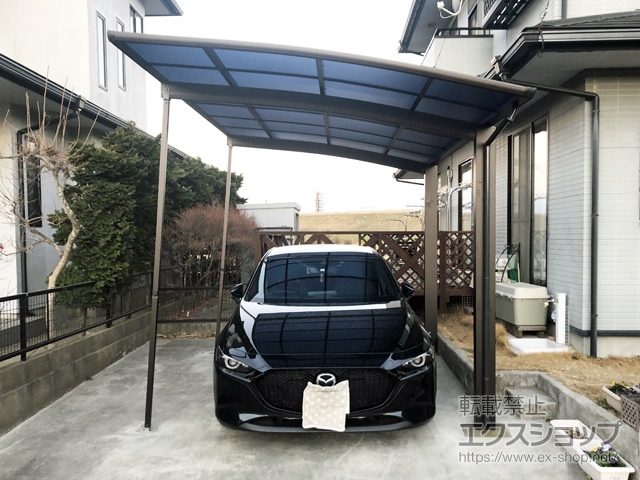 宮城県亘理郡亘理町ののカーポート プレシオスポート 積雪〜20cm対応 施工例