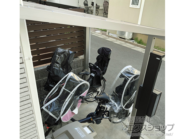 東京都調布市ののテラス屋根 ソラリア F型 テラスタイプ 単体 積雪〜20cm対応 施工例