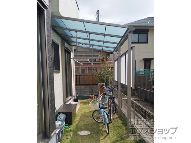 神奈川県小田原市ののテラス屋根 スピーネ F型 テラスタイプ 単体 積雪〜20cm対応 施工例