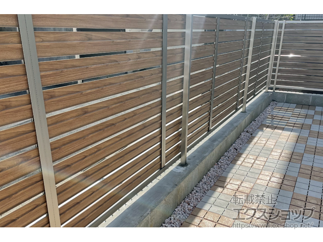 神奈川県横須賀市ののフェンス・柵 モクハイフェンス フリーポールタイプ 施工例