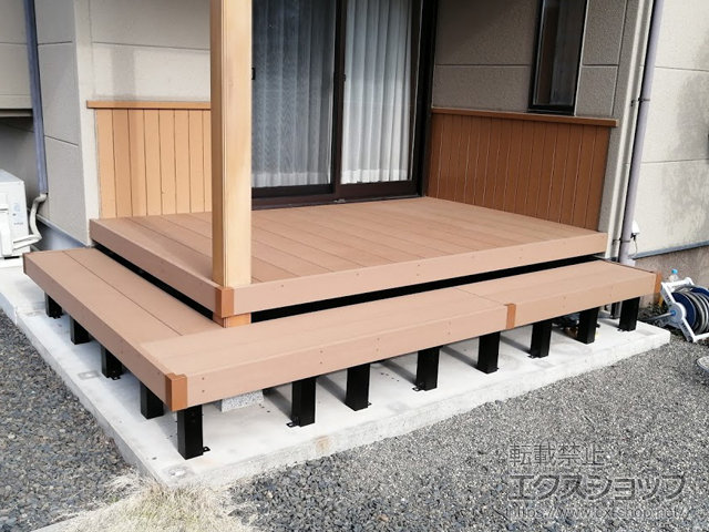 滋賀県野洲市ののウッドデッキ リウッドデッキ 200 施工例