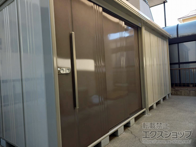 愛知県あま市のの物置・屋外倉庫 Mr.ストックマンダンディ 一般型 結露減少型 5079×1922×2110 ND-Z5019-B 施工例