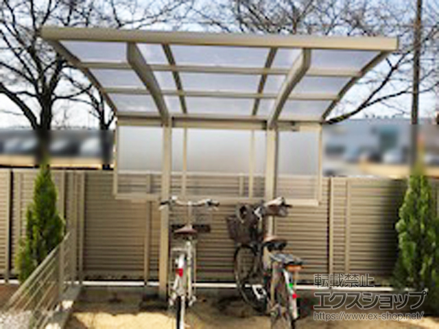 東京都三鷹市ののサイクルポート・駐輪場 レイナポートグランミニ 積雪〜20cm対応 施工例