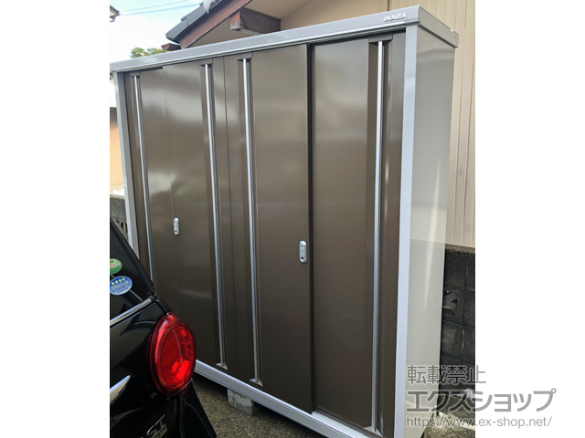 石川県金沢市のの物置・屋外倉庫 シンプリー 一般型 1940×515×1903 MJX-195E-P-TB 施工例