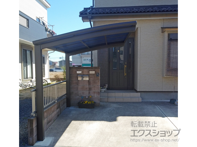 茨城県坂東市ののテラス屋根 スピーネ F型 テラスタイプ 単体 積雪〜20cm対応 施工例