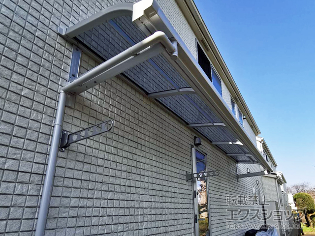 東京都西多摩郡瑞穂町ののバルコニー・ベランダ屋根 スピーネ R型 ルーフタイプ 単体 積雪〜20cm対応 施工例