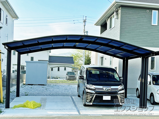 福岡県嘉麻市ののカーポート レイナツインポートグラン　積雪〜20cm対応 施工例