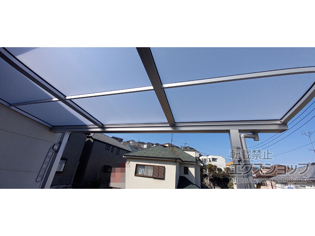 神奈川県横浜市ののバルコニー・ベランダ屋根 スピーネ F型 屋根タイプ 単体 積雪〜20cm対応 施工例