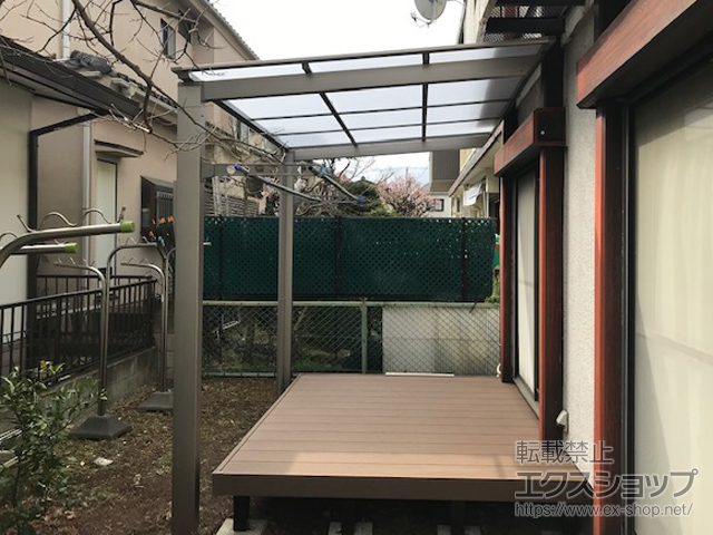 千葉県松戸市ののウッドデッキ リウッドデッキ 200 施工例