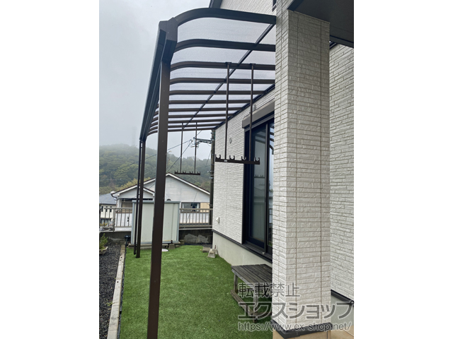 鹿児島県鹿児島市ののテラス屋根 ソラリア R型 1500 テラスタイプ 単体 積雪〜50cm対応 施工例