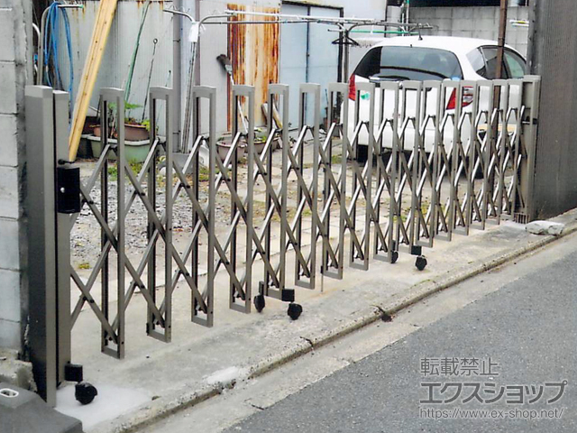 京都府京都市ののカーゲート トリップゲートII 2型 スタンダード ノンレール 片開き　45S 施工例