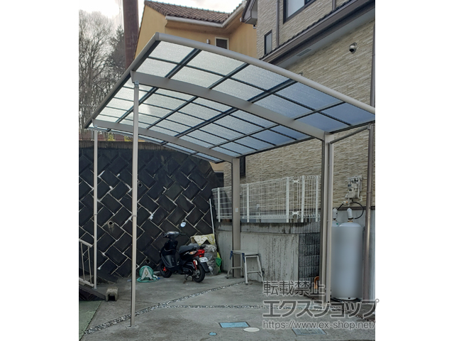 神奈川県相模原市ののカーポート ネスカR (ラウンドスタイル) 積雪〜20cm対応 施工例