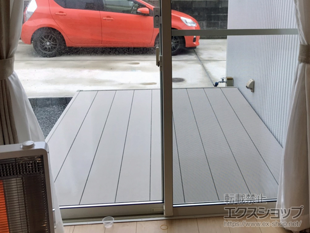 福岡県糸島市ののウッドデッキ リウッドデッキ 200 施工例