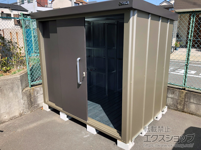 神奈川県横浜市のの物置・屋外倉庫 エスケーエイト SK8-100 一般型 2200×1600×1940 SK8-100-GK 施工例