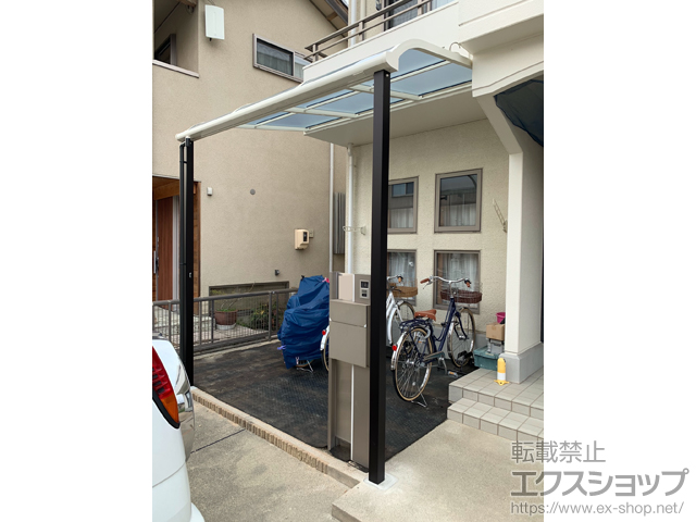 愛知県一宮市ののテラス屋根 ソラリア R型 テラスタイプ 単体 積雪〜20cm対応 施工例