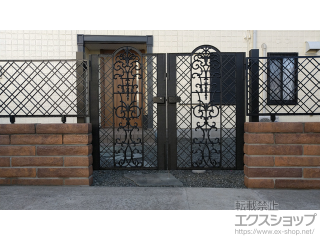 群馬県前橋市ののフェンス・柵 ビビオフェンス 4型 スライド支柱仕様 施工例