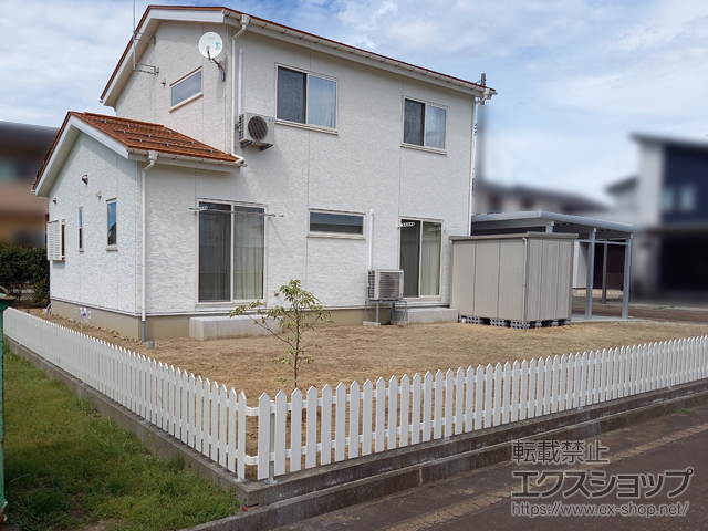 新潟県長岡市ののフェンス・柵 アメリカンフェンス1型 フリーポールタイプ 施工例