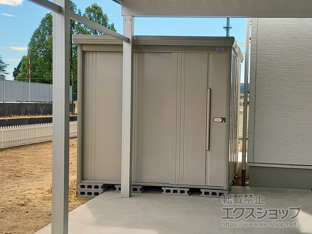 新潟県長岡市のの物置・屋外倉庫 Mr.ストックマンダンディ 多雪型 2200×1922×2110 ND-S2219-MW 施工例