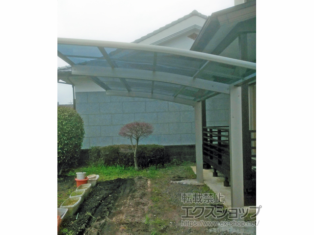 宮崎県北諸県郡三股町ののカーポート プレシオスポート 積雪〜20cm対応 施工例