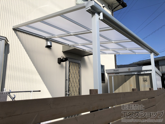 愛知県新城市ののテラス屋根 スピーネ F型 テラスタイプ 単体 積雪〜20cm対応 施工例
