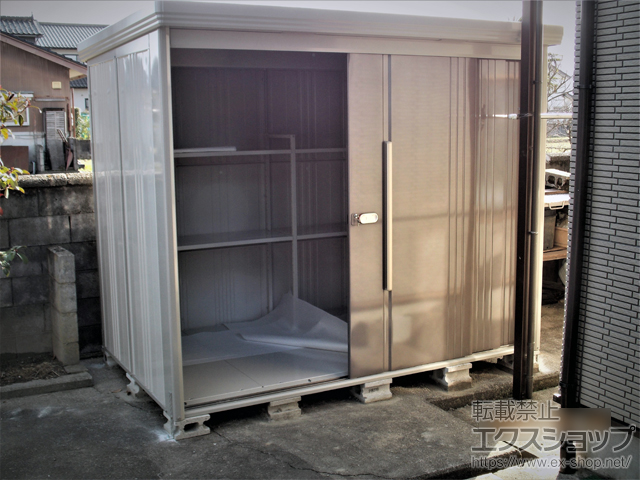 富山県富山市のの物置・屋外倉庫 Mr.ストックマンダンディ 多雪型 2532×1590×2110（ND-S2515） ND-S2515-B 施工例