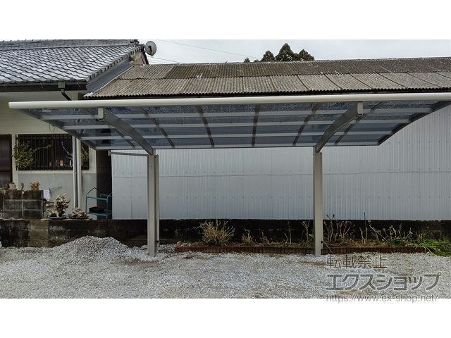 宮崎県串間市ののカーポート プレシオスポート 積雪〜20cm対応 施工例