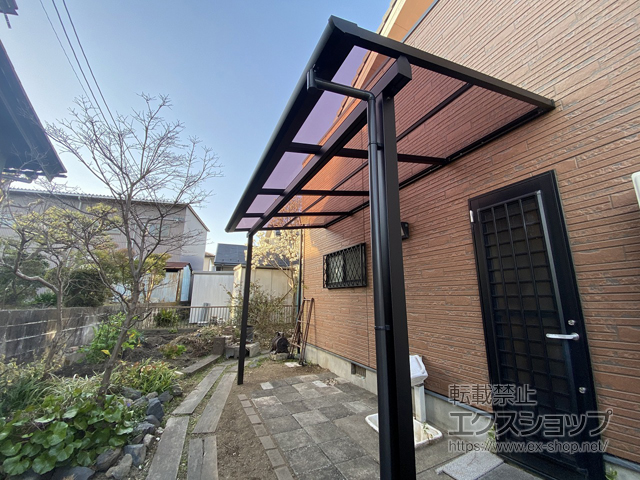 岐阜県瑞穂市ののテラス屋根 ソラリア F型 テラスタイプ 単体 積雪〜20cm対応 施工例