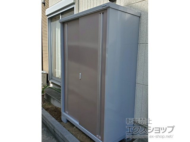 埼玉県草加市のの物置・屋外倉庫 シンプリー 一般型 1320×615×1903（MJX-136E-P） MJX-136E-P-AR 施工例